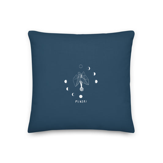 Navy Lei Drape Premium Pillow