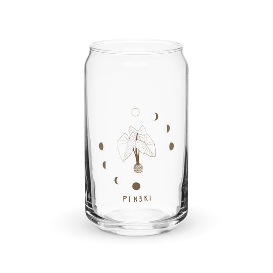 Pineki Logo - Can-Shaped Glass